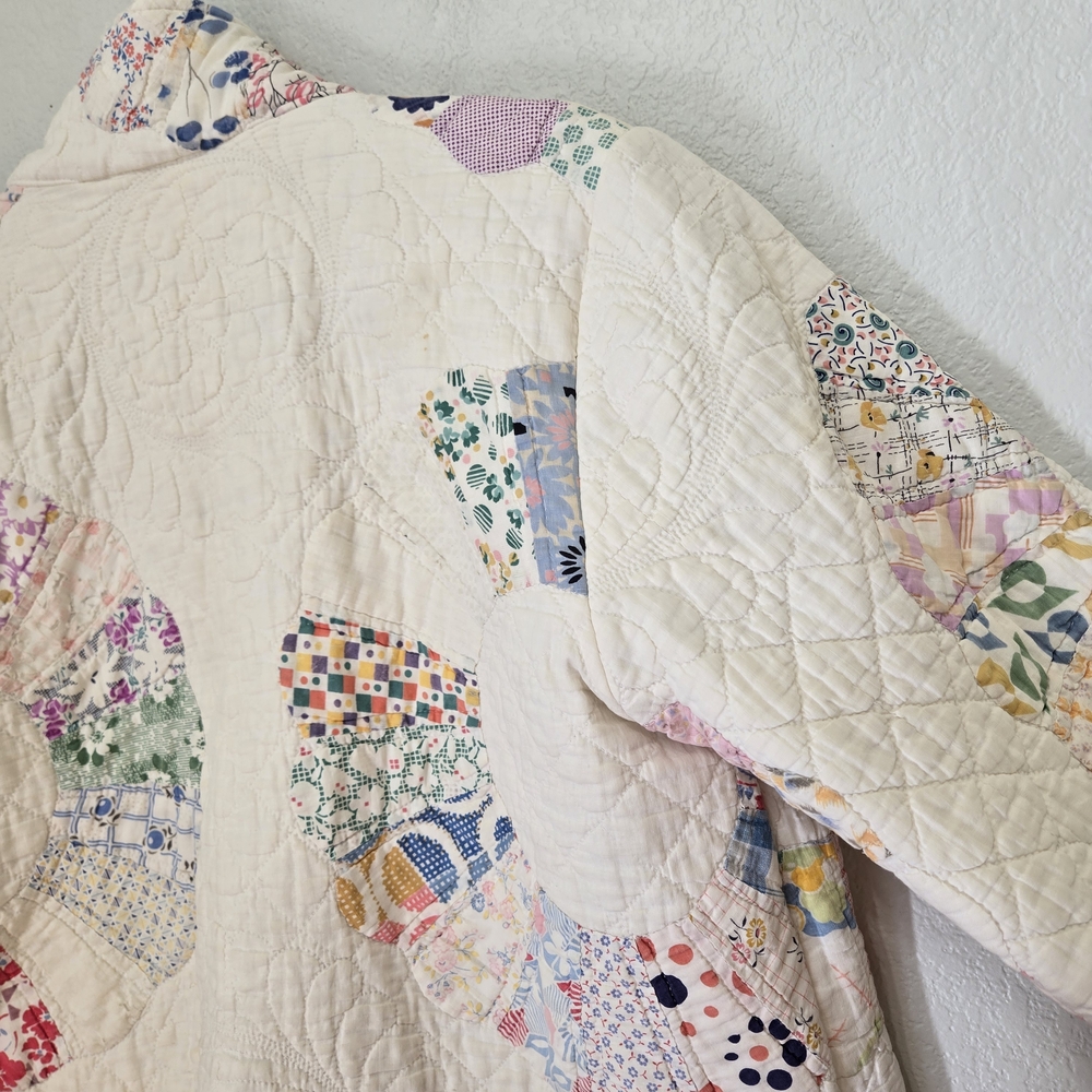 Kit Custom Vintage Quilt Patchwork Jacket Size M - image 9